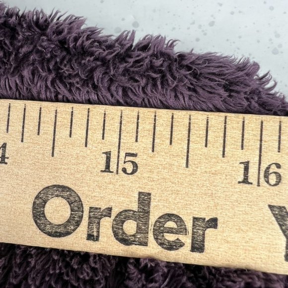 The North Face Fuzzy Fleece Osito Full Zip Jacket Womens Small Purple Mock Neck - Picture 16 of 16